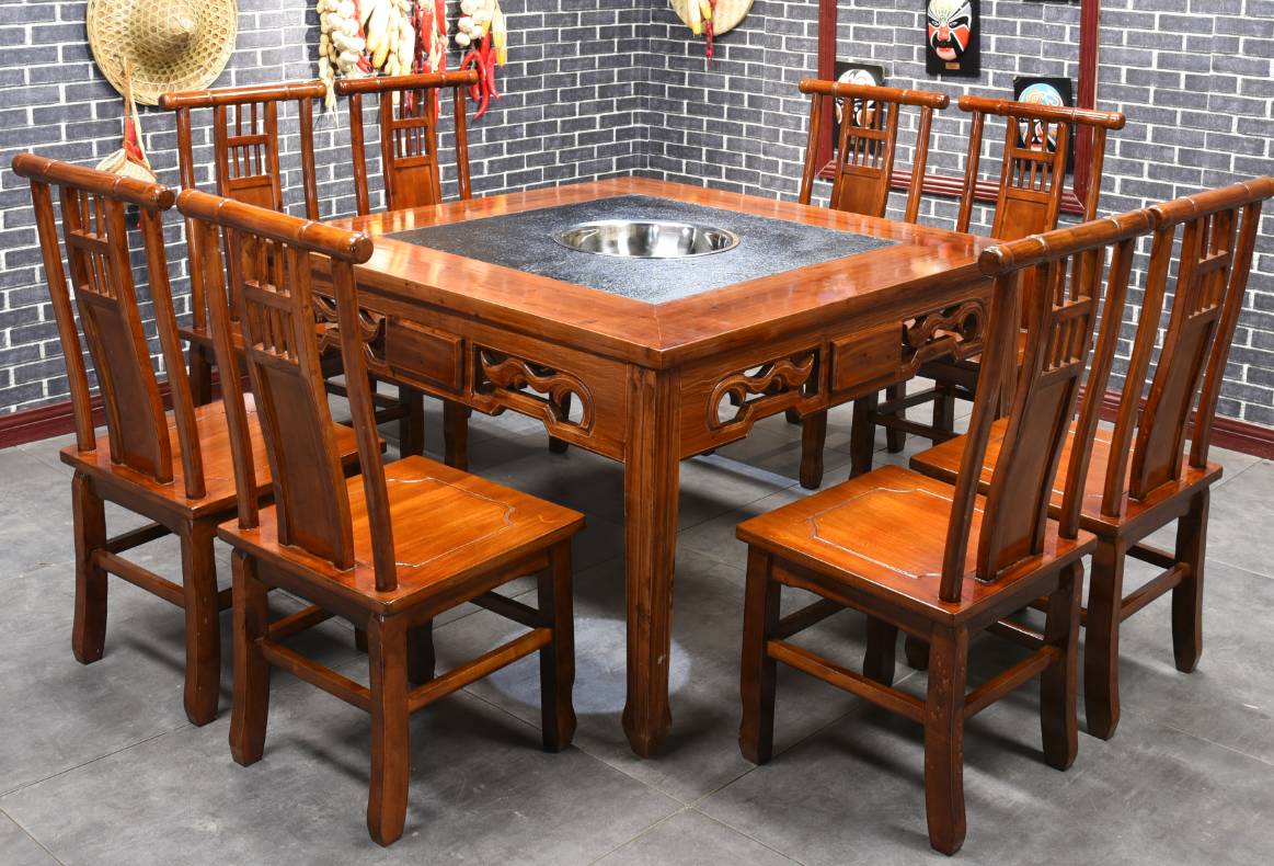 哪種木材制作的實木火鍋桌椅好？